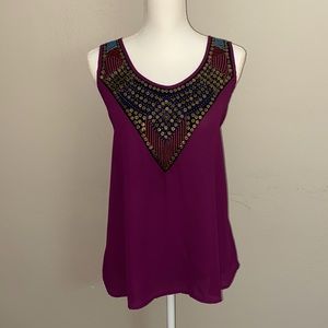 Open back tank top